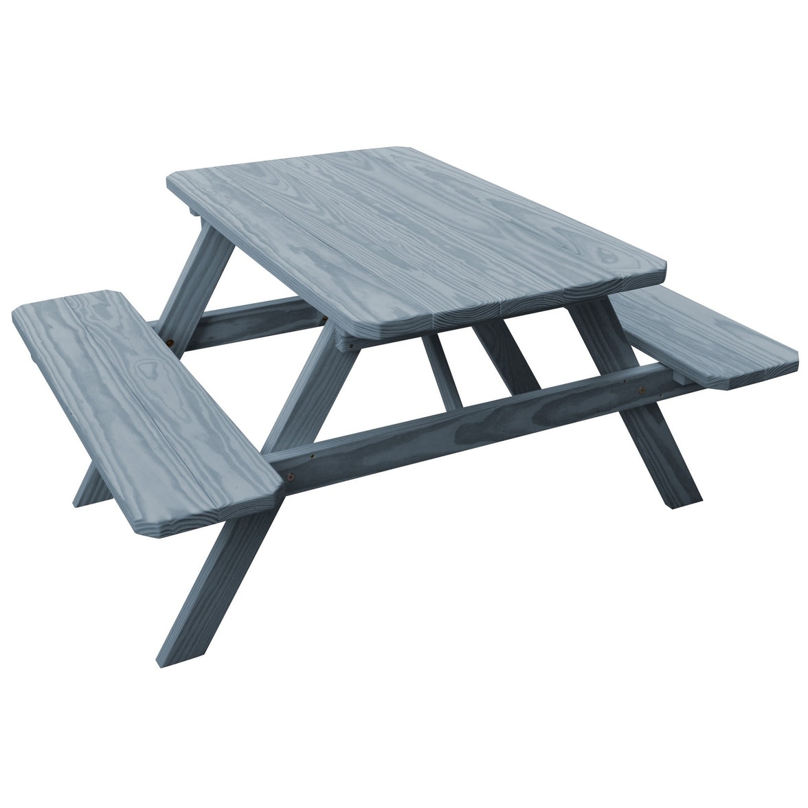 Pine 4 Picnic Table With Attached Benches