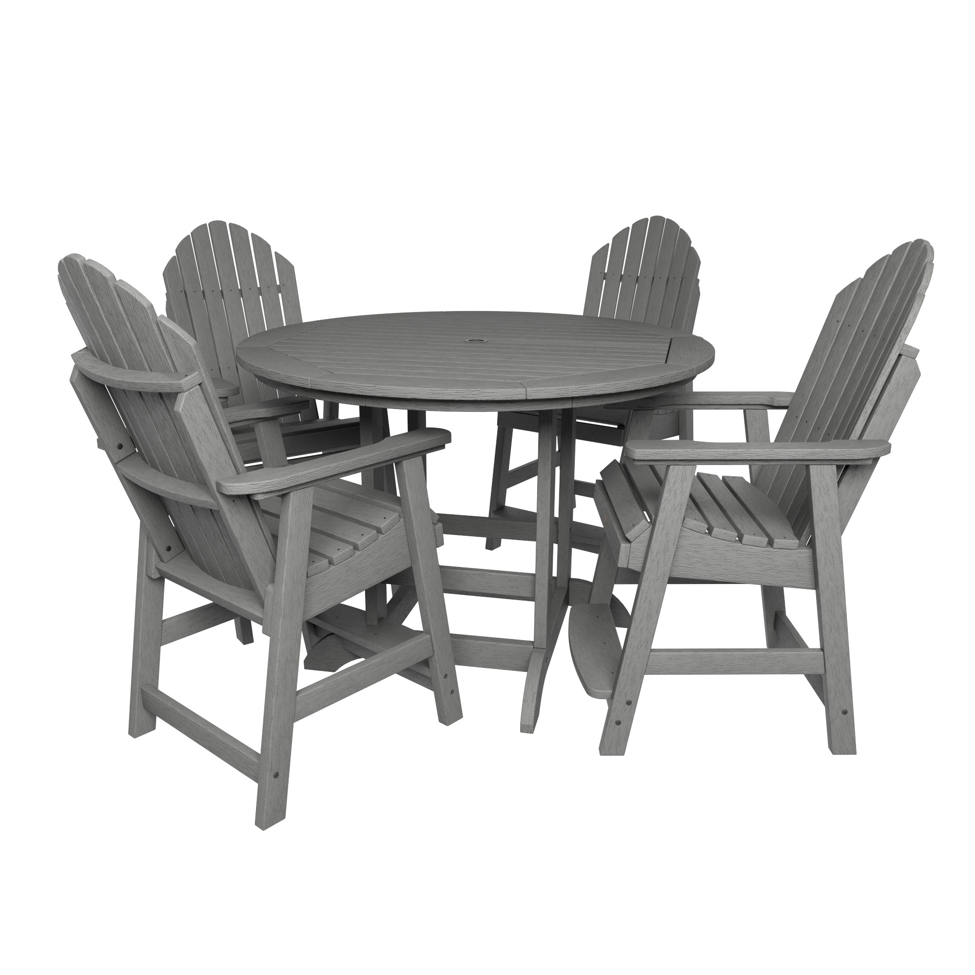 Hamilton 5-piece Outdoor Dining Set - 48 Round Table  Counter-height