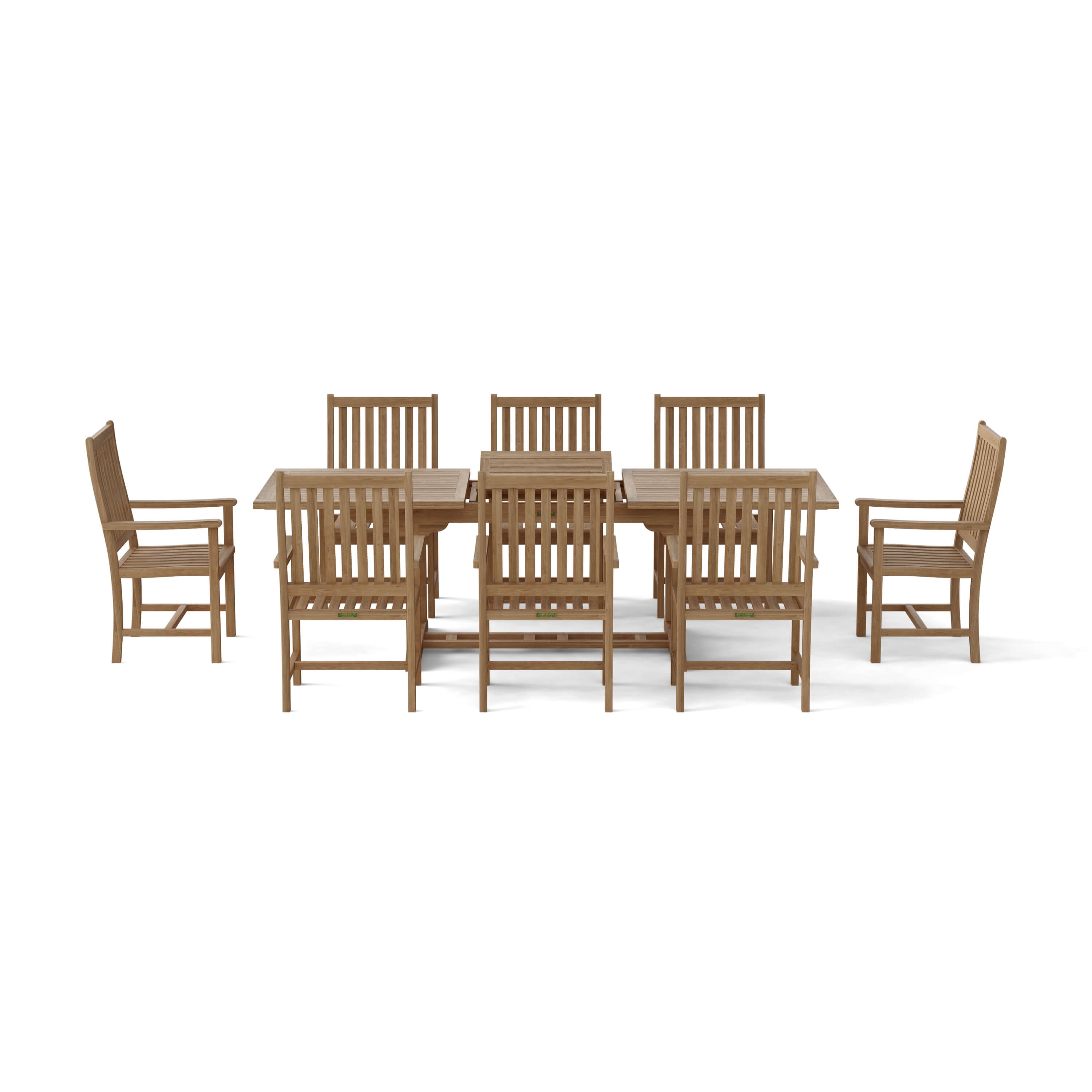Bahama Wilshire Armchair 9-pieces Extension Dining Set