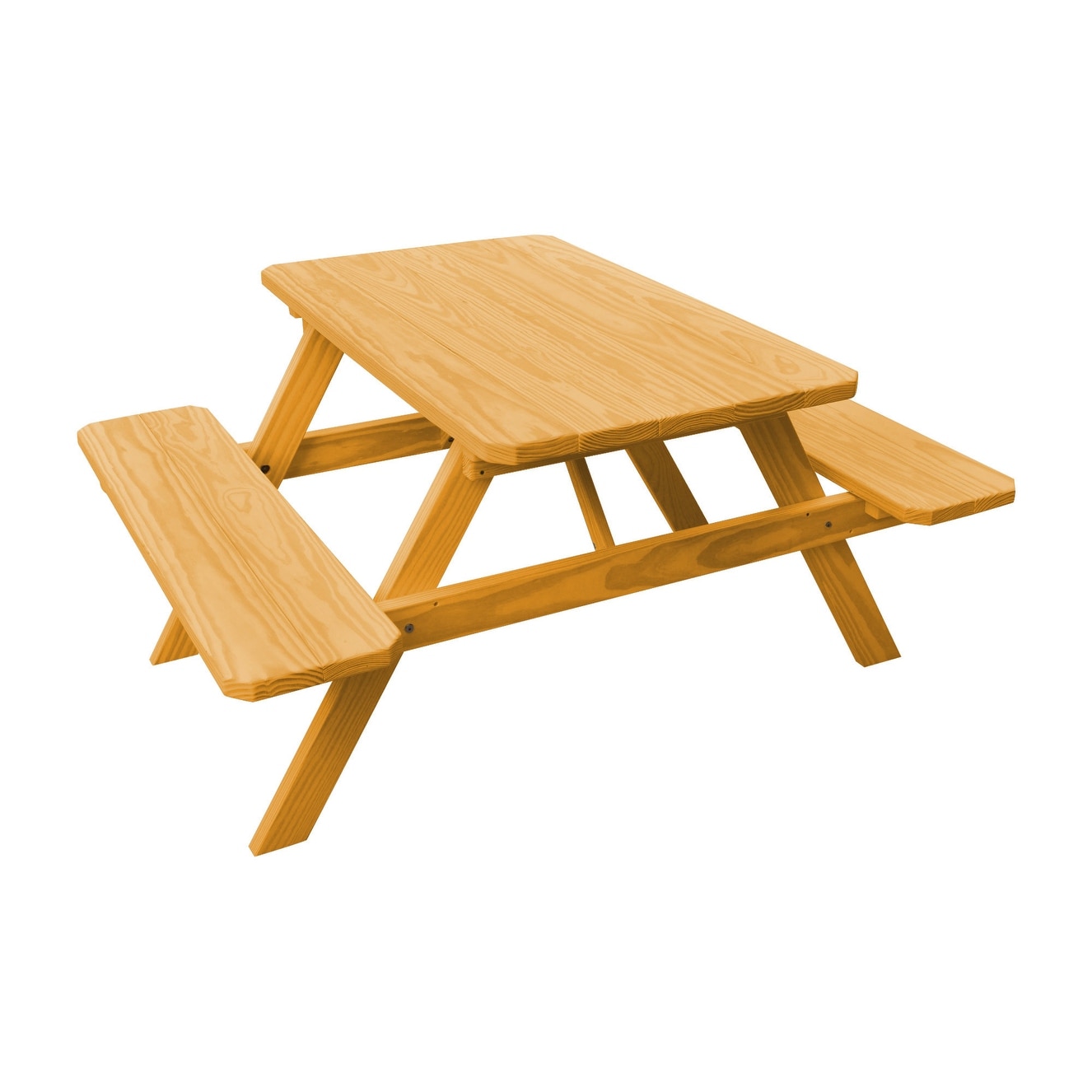 Pressure Treated Pine 5 Picnic Table With Attached Benches