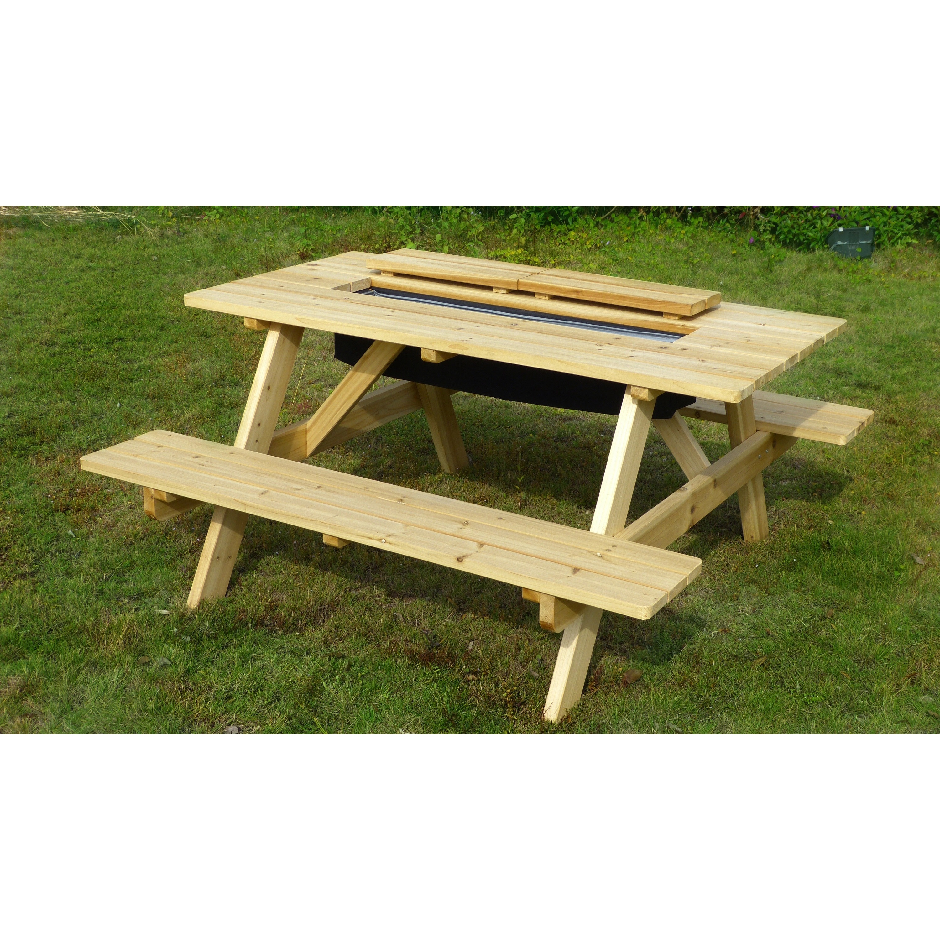 Sorrento Wood Cooler Picnic Table By Havenside Home