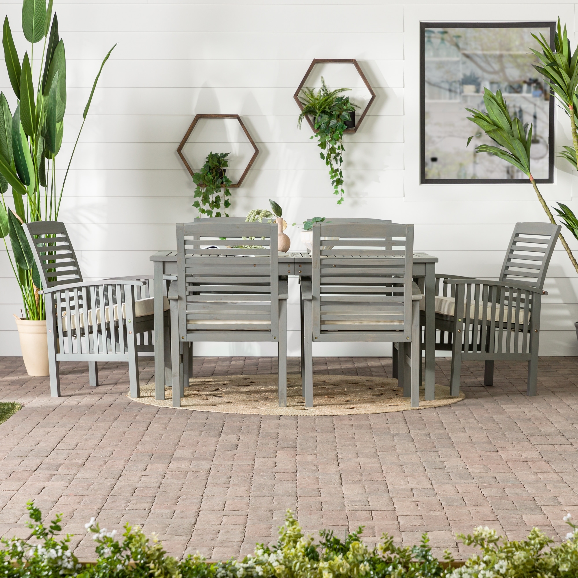 Middlebrook Surfside 7-piece Acacia Wood Outdoor Dining Set